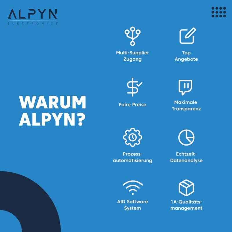 Security of supply and challenges in the supply chain: ALPYN electronics is there for you