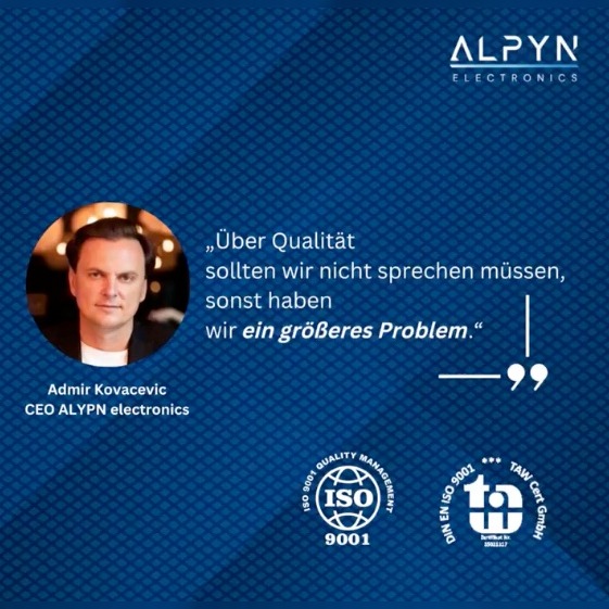 Quality management without compromise: Our claim as ALPYNERS